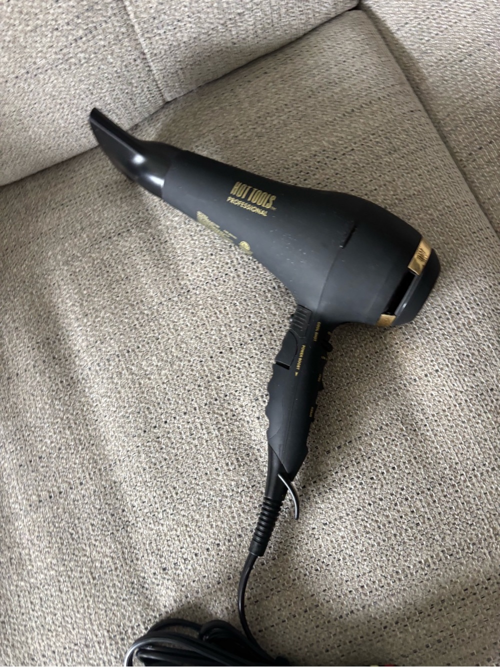 Hot Tools Professional Black Hair Dryer with Concentrator Nozzle